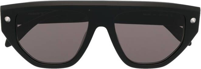 Alexander McQueen Spike Studs geometric-frame sunglasses Zwart