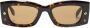 Alexander McQueen Spike Studs zonnebril met rechthoekig montuur Bruin - Thumbnail 1