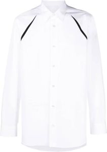 Alexander McQueen Overhemd met gestreept detail Wit