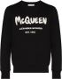 Alexander McQueen Sweater met graffiti-print Zwart - Thumbnail 1