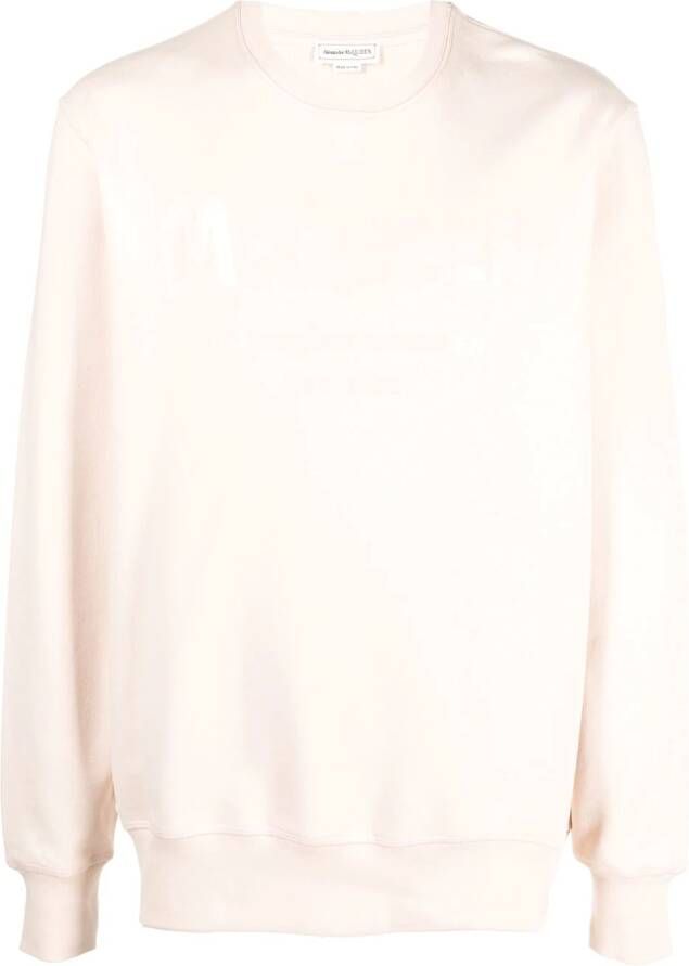 Alexander McQueen Sweater met logo Roze