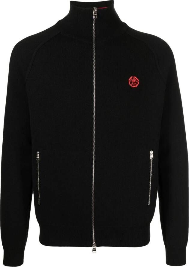 Alexander McQueen Sweater met logo Zwart