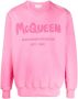 Alexander McQueen Sweater met logoprint Roze - Thumbnail 1