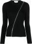 Alexander McQueen Sweater met rits Zwart - Thumbnail 1