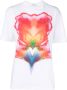 Alexander McQueen T-shirt met abstracte print Wit - Thumbnail 1