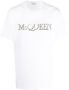Alexander McQueen T-shirt met geborduurd logo Wit - Thumbnail 1