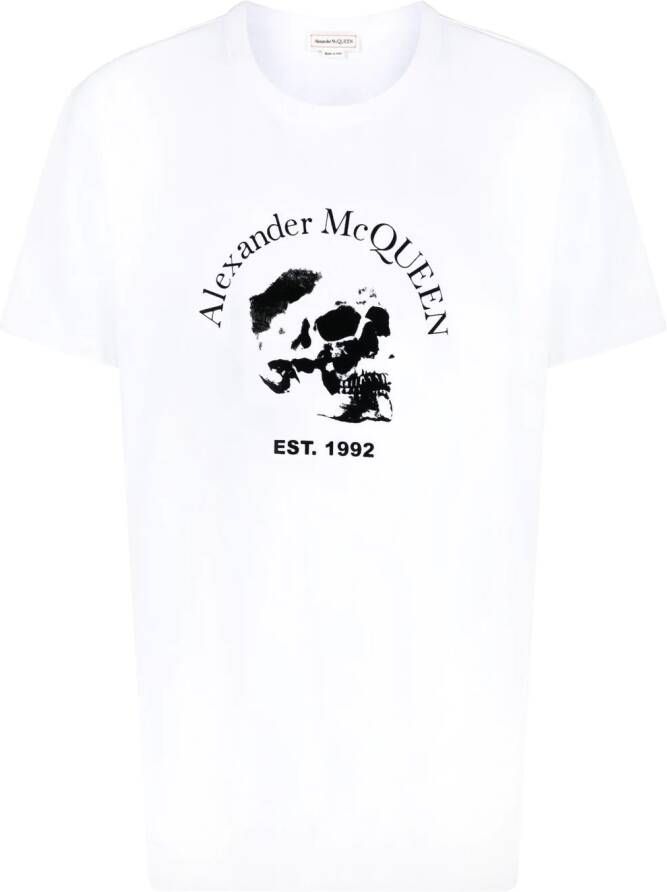 Alexander McQueen T-shirt met logo Wit