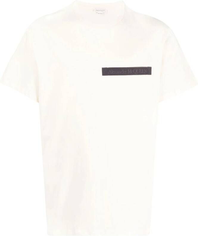 Alexander McQueen T-shirt met logopatch Wit