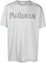 Alexander McQueen T-shirt met logoprint Grijs - Thumbnail 1