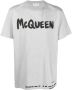 Alexander McQueen T-shirt met logoprint Grijs - Thumbnail 1