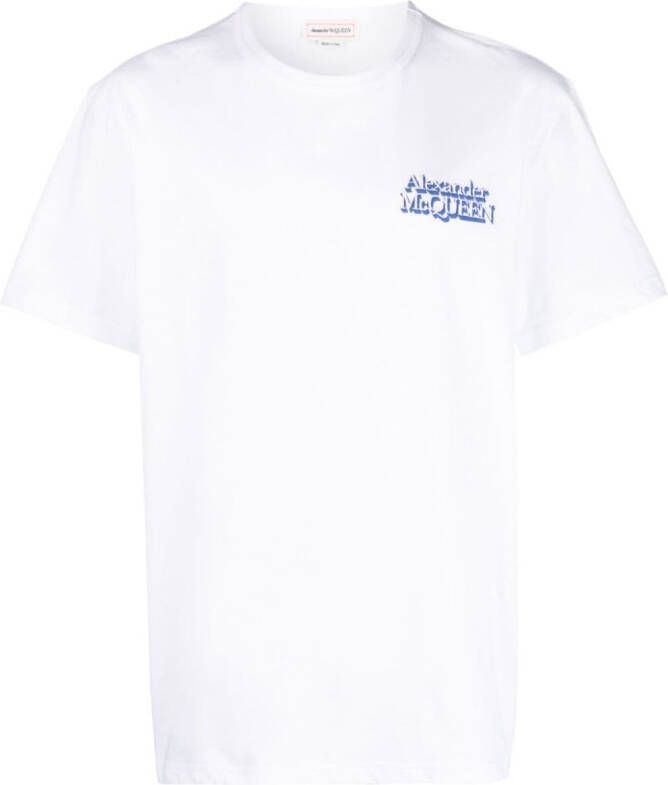 Alexander McQueen T-shirt met logoprint Wit