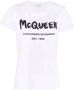 Alexander McQueen T shirt met logoprint dames katoen 36 Wit - Thumbnail 1