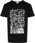 Alexander McQueen T-shirt met logoprint Zwart - Thumbnail 1
