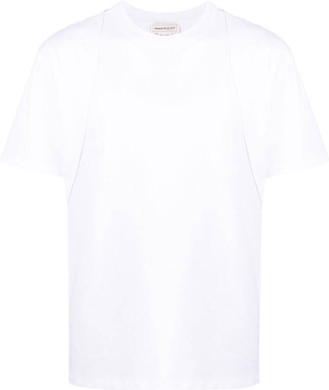Alexander McQueen T-shirt met vlakken Wit