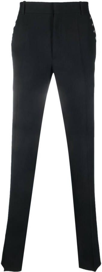 Alexander McQueen Pantalon met ringlets Zwart