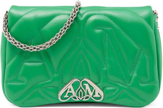 Alexander McQueen The Seal schoudertas Groen