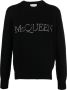 Alexander McQueen Trui met geborduurd logo Zwart - Thumbnail 1