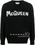 Alexander McQueen Trui met intarsia logo Zwart - Thumbnail 1
