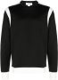Alexander McQueen Sweater met tweekleurig vlak Zwart - Thumbnail 1