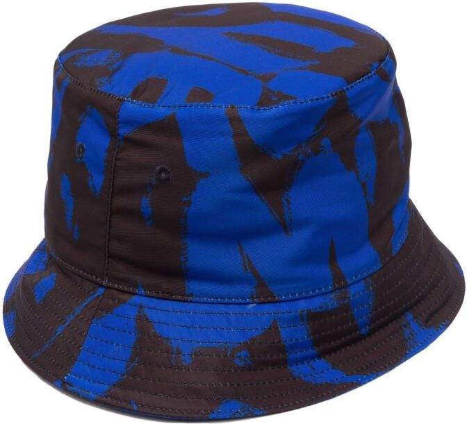 Alexander McQueen Vissershoed met graffiti-print Blauw