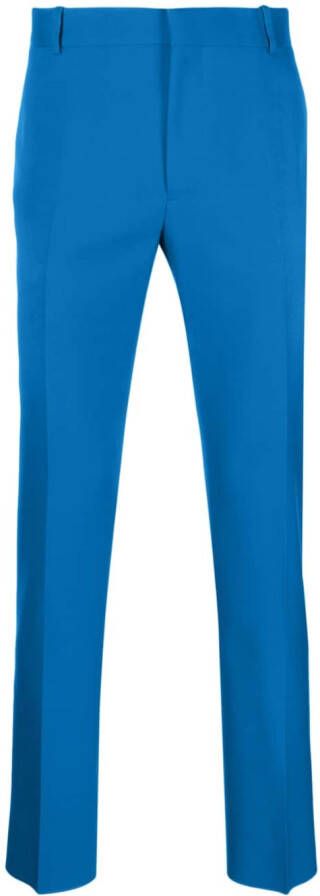 Alexander McQueen Wollen pantalon Blauw