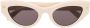 Alexander McQueen Eyewear Zonnebril met cat-eye montuur Wit - Thumbnail 1
