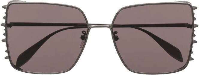 Alexander McQueen Zonnebril met oversized montuur Zwart