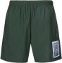 Alexander McQueen Zwembroek met logopatch Groen - Thumbnail 1