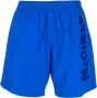 Alexander McQueen Zwembroek met logoprint Blauw - Thumbnail 1
