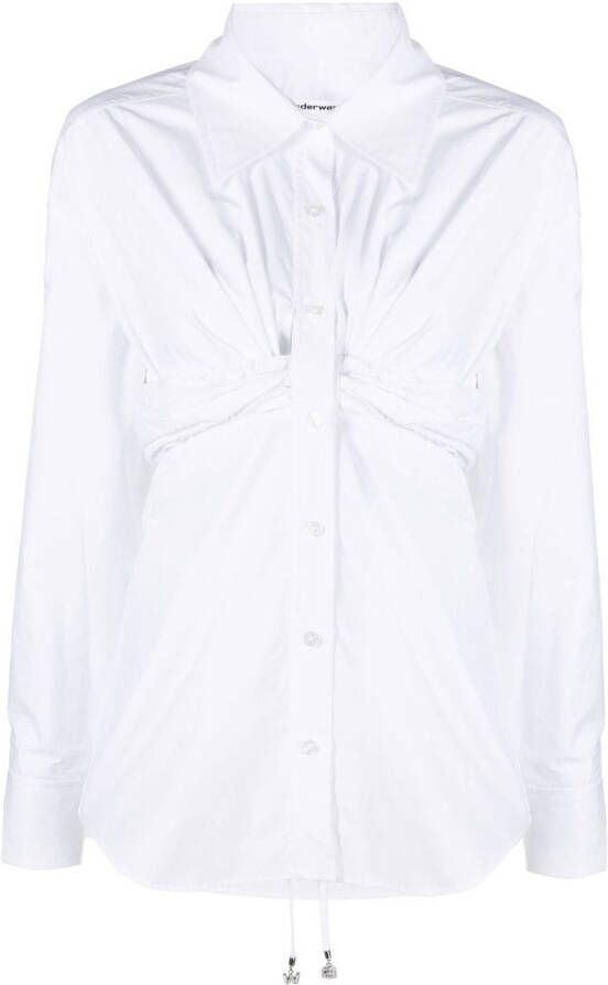 Alexander Wang Blouse met ruche taille Wit