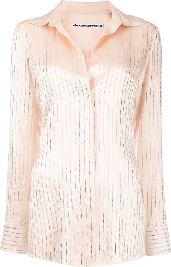 Alexander Wang Blouse verfraaid met pailletten Roze