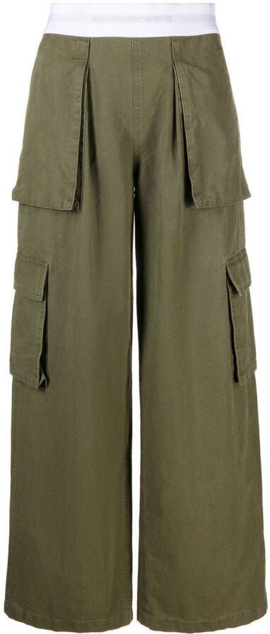Alexander Wang Broek met elastische taille Groen
