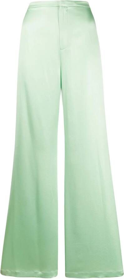Alexander Wang Broek met wijde pijpen Groen