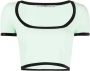Alexander Wang Cropped T-shirt Groen - Thumbnail 1