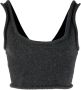 Alexander Wang Cropped tanktop Zwart - Thumbnail 1