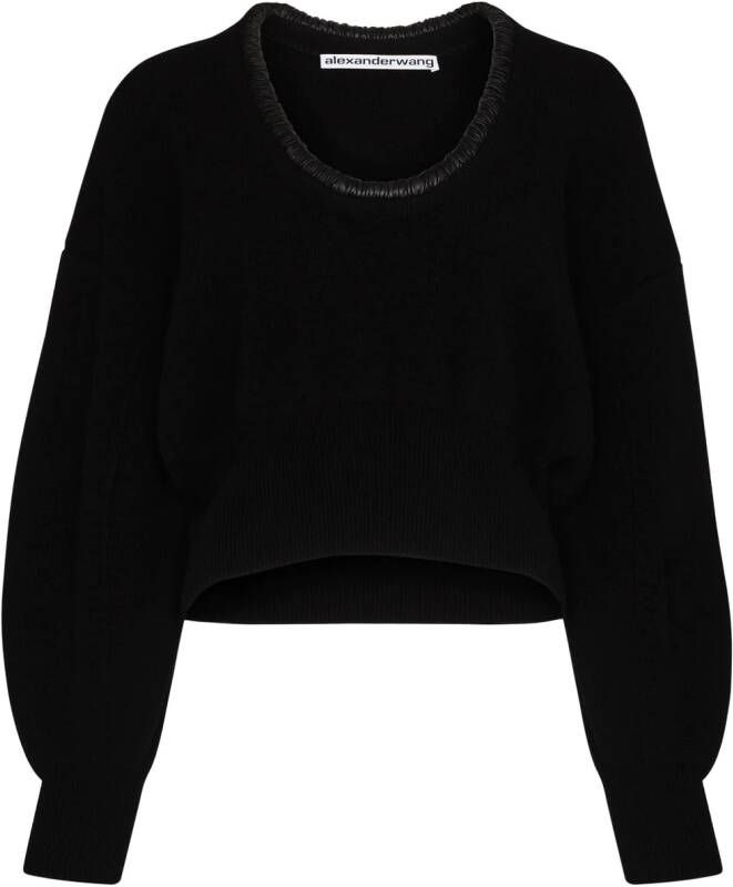 Alexander Wang Cropped trui Zwart