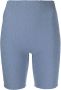 Alexander Wang Fietsshorts met logo Blauw - Thumbnail 1