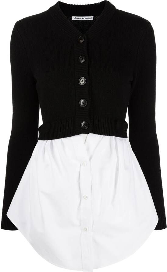 Alexander Wang Gelaagde blouse Zwart