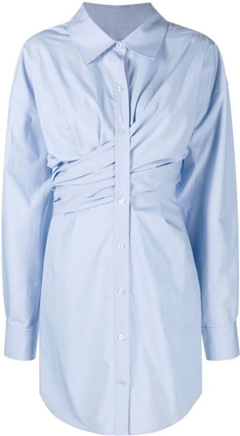 Alexander Wang Gesmockte blousejurk Blauw