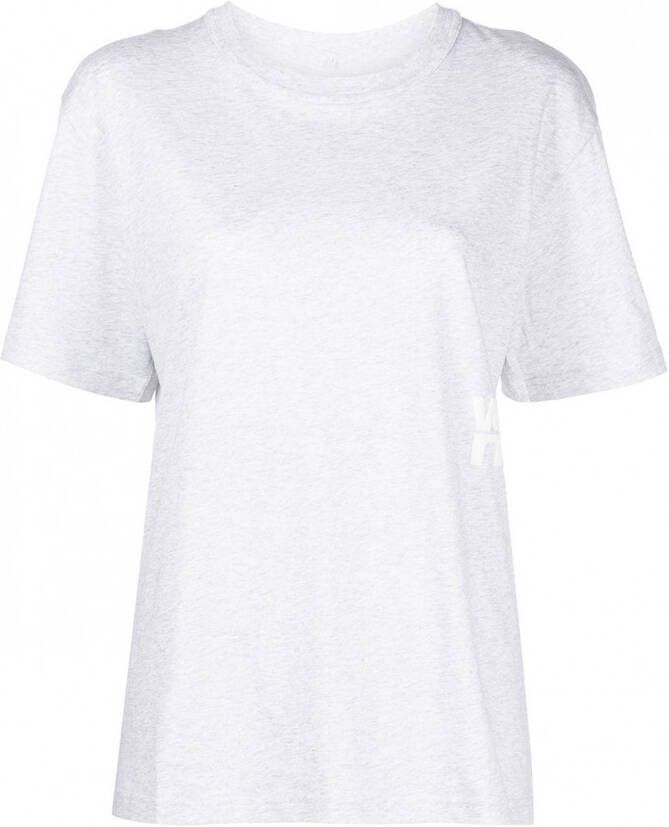 Alexander Wang T-shirt met logoprint Grijs