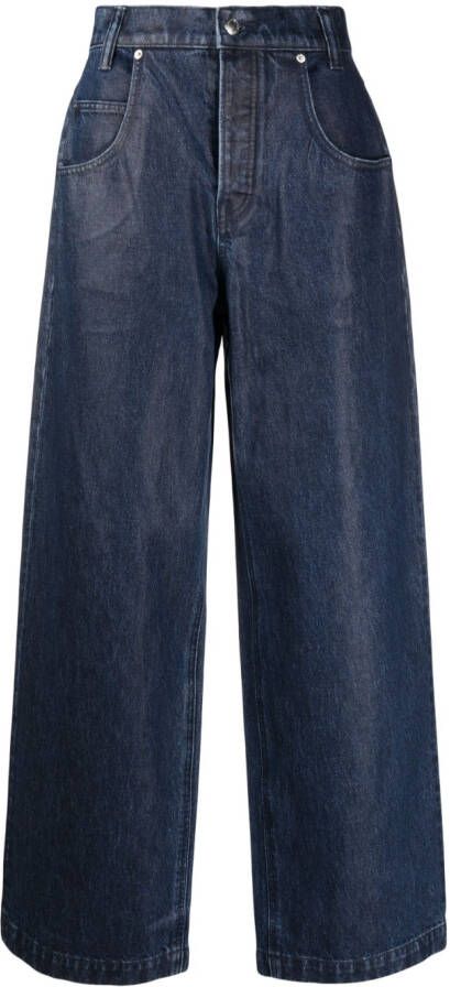 Alexander Wang Jeans met wijde pijpen Blauw