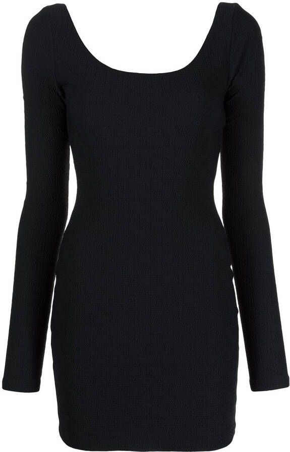 Alexander Wang Jurk met diepe ronde hals Zwart