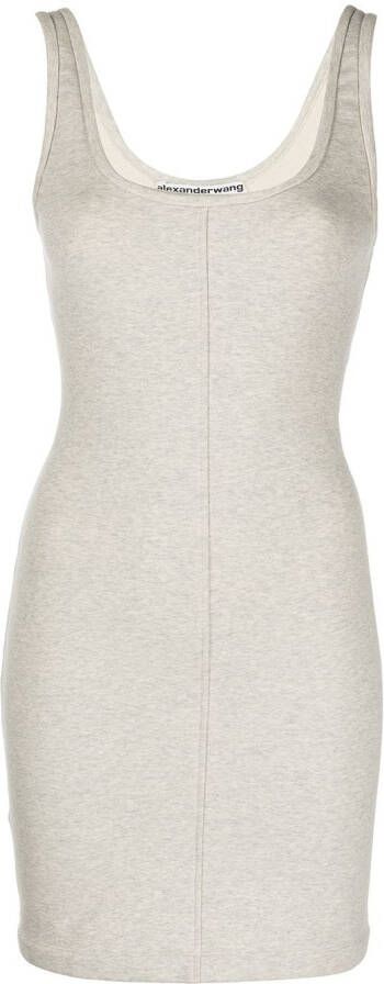 Alexander Wang Jurk met U-hals Grijs