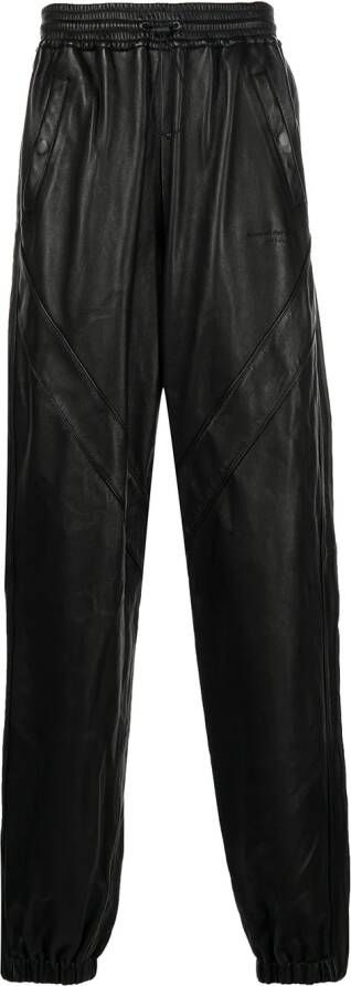 Alexander Wang Leren broek Zwart