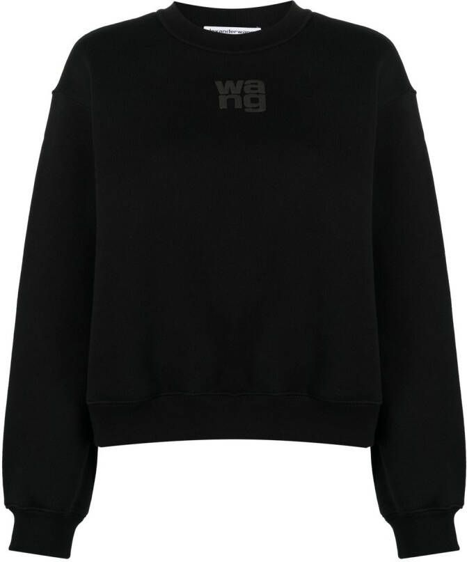 Alexander Wang Sweater met logoprint Zwart