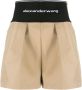 Alexander Wang Shorts met logo taille Beige - Thumbnail 1