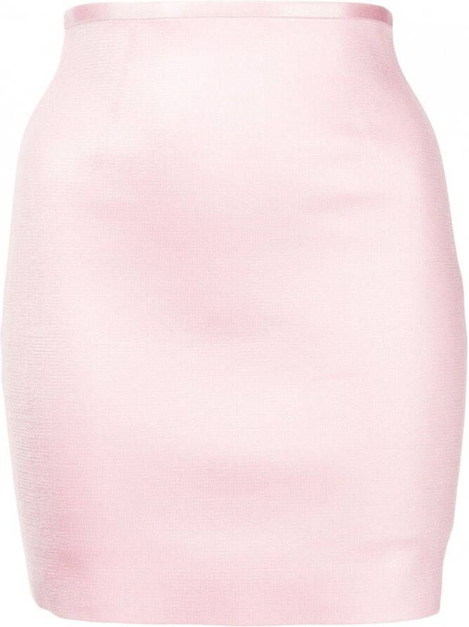 Alexander Wang Mini-rok met afwerking Roze