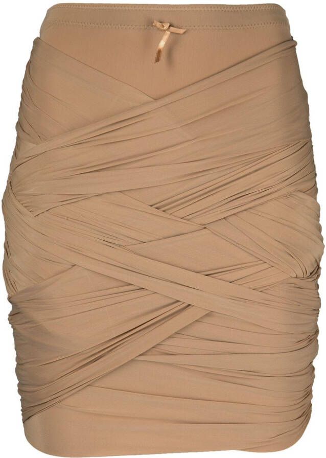 Alexander Wang Mini-rok met bandage Bruin
