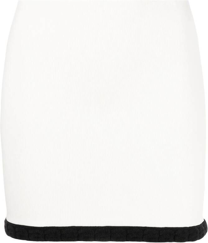 Alexander Wang Mini-rok met jacquard Wit