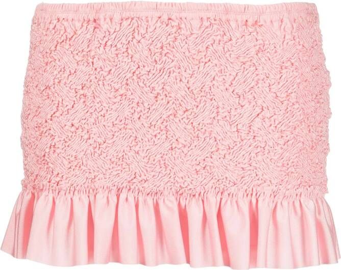 Alexander Wang Mini-rok met ruche afwerking Roze